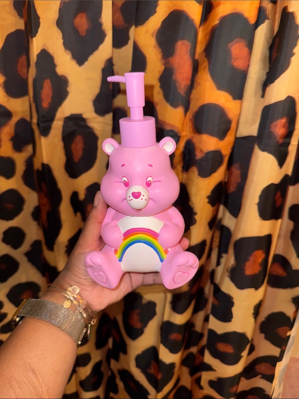 Pink Care Bear Rainbow Hand Soap Dispenser - Women Bath & Body
